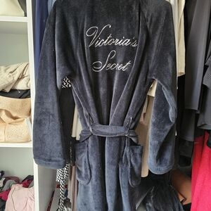Victoria's Secret Dark Gray Plush Robe